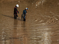 Flooding follows storm DANA in the Valencia town of Paiporta, Spain, on November 8, 2024. (