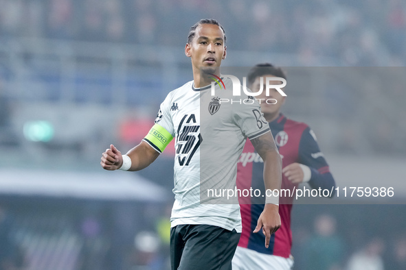 Thilo Kehrer of AS Monaco looks on during the UEFA Champions League 2024/25 League Phase MD4 match between Bologna FC and AS Monaco at Stadi...