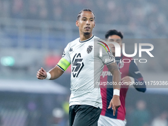 Thilo Kehrer of AS Monaco looks on during the UEFA Champions League 2024/25 League Phase MD4 match between Bologna FC and AS Monaco at Stadi...