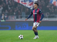 Dan Ndoye of Bologna FC during the UEFA Champions League 2024/25 League Phase MD4 match between Bologna FC and AS Monaco at Stadio Renato Da...