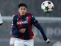 Santiago Castro of Bologna FC during the UEFA Champions League 2024/25 League Phase MD4 match between Bologna FC and AS Monaco at Stadio Ren...