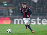 Juan Miranda of Bologna FC during the UEFA Champions League 2024/25 League Phase MD4 match between Bologna FC and AS Monaco at Stadio Renato...