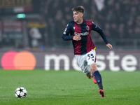 Juan Miranda of Bologna FC during the UEFA Champions League 2024/25 League Phase MD4 match between Bologna FC and AS Monaco at Stadio Renato...