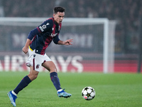 Nikola Moro of Bologna FC during the UEFA Champions League 2024/25 League Phase MD4 match between Bologna FC and AS Monaco at Stadio Renato...