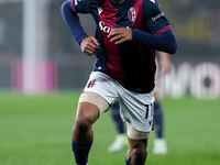 Dan Ndoye of Bologna FC during the UEFA Champions League 2024/25 League Phase MD4 match between Bologna FC and AS Monaco at Stadio Renato Da...