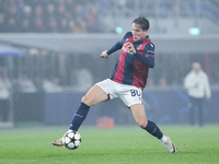 Giovanni Fabbian of Bologna FC during the UEFA Champions League 2024/25 League Phase MD4 match between Bologna FC and AS Monaco at Stadio Re...