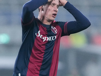 Giovanni Fabbian of Bologna FC looks dejected during the UEFA Champions League 2024/25 League Phase MD4 match between Bologna FC and AS Mona...