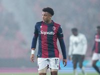 Dan Ndoye of Bologna FC looks on during the UEFA Champions League 2024/25 League Phase MD4 match between Bologna FC and AS Monaco at Stadio...