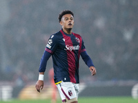 Dan Ndoye of Bologna FC looks on during the UEFA Champions League 2024/25 League Phase MD4 match between Bologna FC and AS Monaco at Stadio...