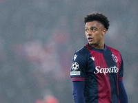 Dan Ndoye of Bologna FC l\\during the UEFA Champions League 2024/25 League Phase MD4 match between Bologna FC and AS Monaco at Stadio Renato...