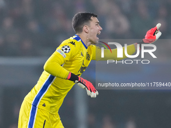 Radoslaw Majecki of AS Monaco during the UEFA Champions League 2024/25 League Phase MD4 match between Bologna FC and AS Monaco at Stadio Ren...