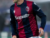 Juan Miranda of Bologna FC looks on during the UEFA Champions League 2024/25 League Phase MD4 match between Bologna FC and AS Monaco at Stad...