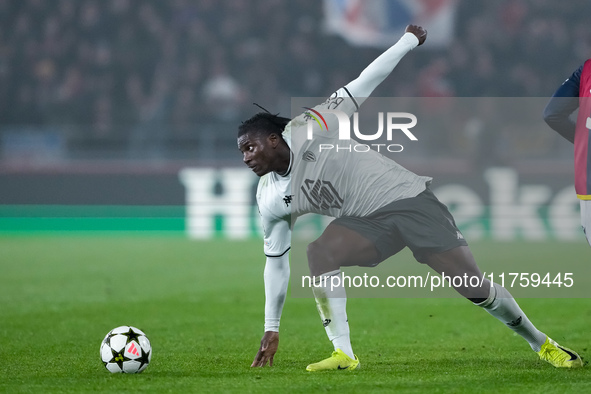 Breel Embolo of AS Monaco during the UEFA Champions League 2024/25 League Phase MD4 match between Bologna FC and AS Monaco at Stadio Renato...