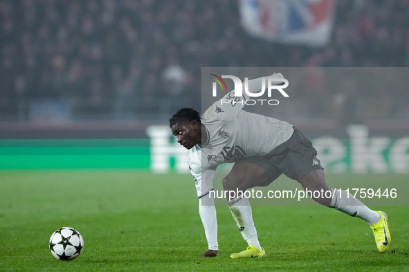 Breel Embolo of AS Monaco during the UEFA Champions League 2024/25 League Phase MD4 match between Bologna FC and AS Monaco at Stadio Renato...