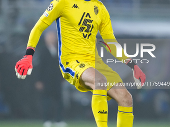 Radoslaw Majecki of AS Monaco during the UEFA Champions League 2024/25 League Phase MD4 match between Bologna FC and AS Monaco at Stadio Ren...