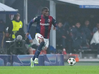 Samuel Iling-Junior of Bologna FC during the UEFA Champions League 2024/25 League Phase MD4 match between Bologna FC and AS Monaco at Stadio...