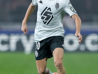 Aleksandr Golovin of AS Monaco during the UEFA Champions League 2024/25 League Phase MD4 match between Bologna FC and AS Monaco at Stadio Re...