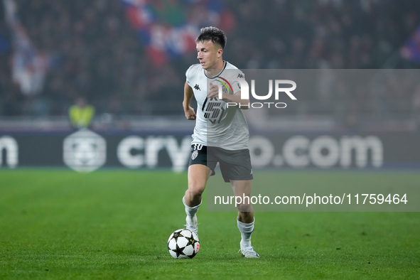 Aleksandr Golovin of AS Monaco during the UEFA Champions League 2024/25 League Phase MD4 match between Bologna FC and AS Monaco at Stadio Re...