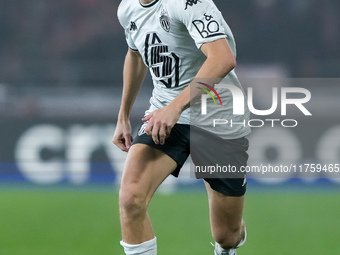 Aleksandr Golovin of AS Monaco during the UEFA Champions League 2024/25 League Phase MD4 match between Bologna FC and AS Monaco at Stadio Re...