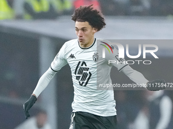 Maghnes Akliouche of AS Monaco during the UEFA Champions League 2024/25 League Phase MD4 match between Bologna FC and AS Monaco at Stadio Re...