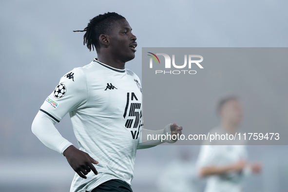 Breel Embolo of AS Monaco during the UEFA Champions League 2024/25 League Phase MD4 match between Bologna FC and AS Monaco at Stadio Renato...