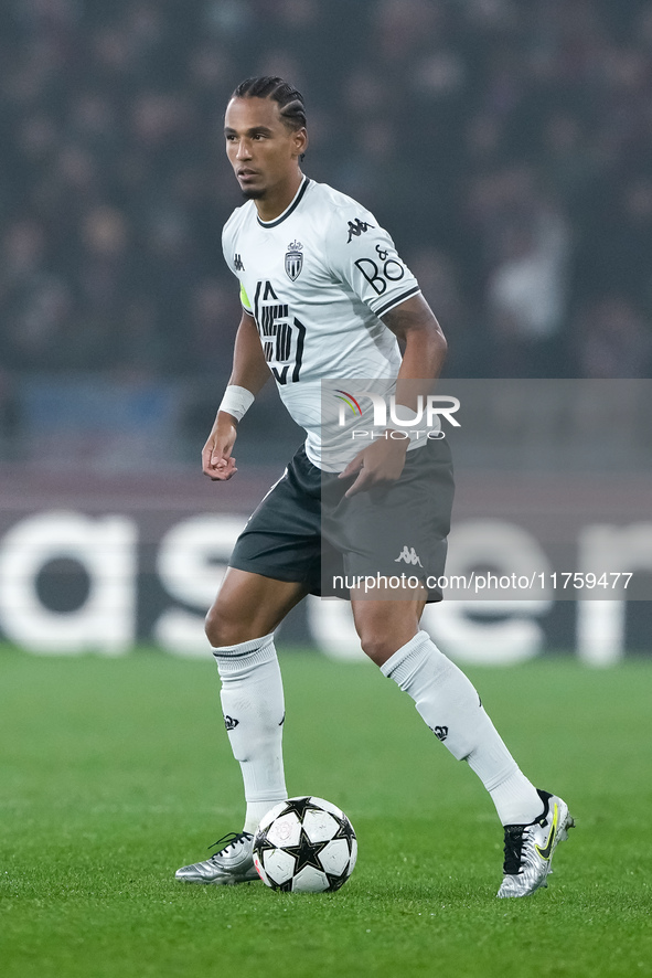 Thilo Kehrer of AS Monaco during the UEFA Champions League 2024/25 League Phase MD4 match between Bologna FC and AS Monaco at Stadio Renato...