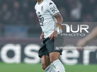 Thilo Kehrer of AS Monaco during the UEFA Champions League 2024/25 League Phase MD4 match between Bologna FC and AS Monaco at Stadio Renato...