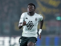 Christian Mawissa of AS Monaco during the UEFA Champions League 2024/25 League Phase MD4 match between Bologna FC and AS Monaco at Stadio Re...