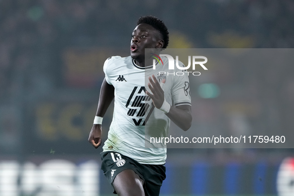 Christian Mawissa of AS Monaco during the UEFA Champions League 2024/25 League Phase MD4 match between Bologna FC and AS Monaco at Stadio Re...