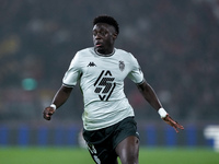 Christian Mawissa of AS Monaco during the UEFA Champions League 2024/25 League Phase MD4 match between Bologna FC and AS Monaco at Stadio Re...