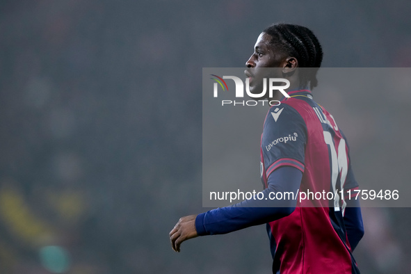 Samuel Iling-Junior of Bologna FC looks on during the UEFA Champions League 2024/25 League Phase MD4 match between Bologna FC and AS Monaco...