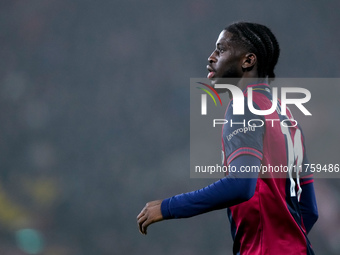 Samuel Iling-Junior of Bologna FC looks on during the UEFA Champions League 2024/25 League Phase MD4 match between Bologna FC and AS Monaco...