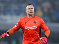 Lukasz Skorupski of Bologna FC looks on during the UEFA Champions League 2024/25 League Phase MD4 match between Bologna FC and AS Monaco at...