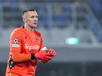 Lukasz Skorupski of Bologna FC looks on during the UEFA Champions League 2024/25 League Phase MD4 match between Bologna FC and AS Monaco at...