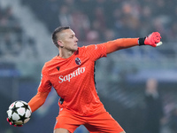 Lukasz Skorupski of Bologna FC during the UEFA Champions League 2024/25 League Phase MD4 match between Bologna FC and AS Monaco at Stadio Re...