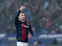 Stefan Posch of Bologna FC during the UEFA Champions League 2024/25 League Phase MD4 match between Bologna FC and AS Monaco at Stadio Renato...