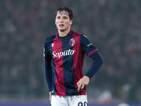 Giovanni Fabbian of Bologna FC looks on during the UEFA Champions League 2024/25 League Phase MD4 match between Bologna FC and AS Monaco at...