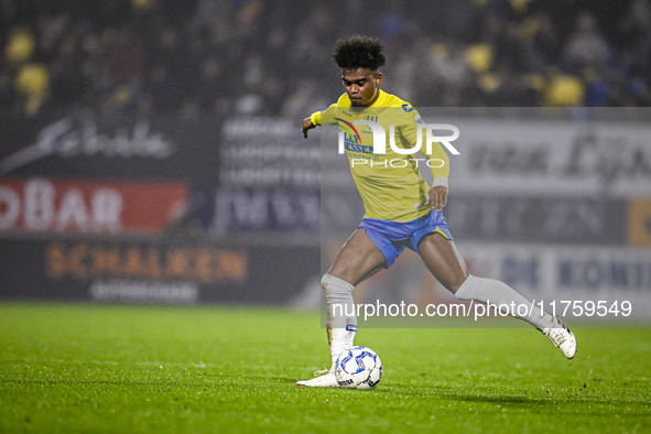 RKC defender Godfried Roemeratoe plays during the match between RKC and NEC at the Mandemakers Stadium in Waalwijk, Netherlands, on November...