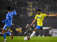 RKC defender Roshon van Eijma plays during the match between RKC and NEC at the Mandemakers Stadium in Waalwijk, Netherlands, on November 9,...