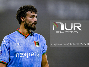 NEC defender Philippe Sandler plays during the match between RKC and NEC at the Mandemakers Stadium in Waalwijk, Netherlands, on November 9,...