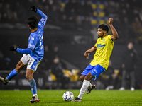 RKC defender Roshon van Eijma plays during the match between RKC and NEC at the Mandemakers Stadium in Waalwijk, Netherlands, on November 9,...