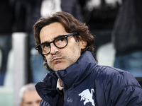 Torino coach Paolo Vanoli looks on during the Serie A football match number 12, Juventus vs. Torino, at the Allianz Stadium in Turin, Italy,...