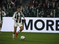 Juventus defender Andrea Cambiaso (27) plays during the Serie A football match number 12, Juventus versus Torino, at the Allianz Stadium in...