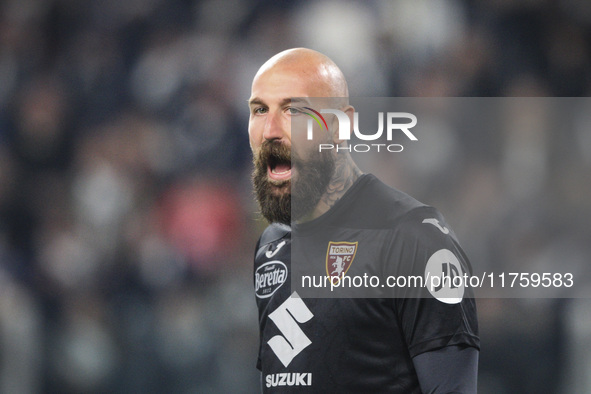 Torino goalkeeper Vanja Milinkovic-Savic (32) participates in the Serie A football match number 12, Juventus versus Torino, at the Allianz S...