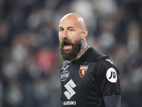 Torino goalkeeper Vanja Milinkovic-Savic (32) participates in the Serie A football match number 12, Juventus versus Torino, at the Allianz S...