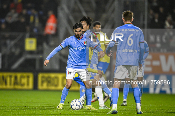 NEC midfielder Roberto Gonzalez Bayon plays during the match between RKC and NEC at the Mandemakers Stadium in Waalwijk, Netherlands, on Nov...