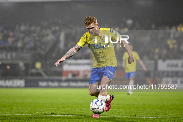 RKC midfielder Richard van der Venne plays during the match between RKC and NEC at the Mandemakers Stadium in Waalwijk, Netherlands, on Nove...