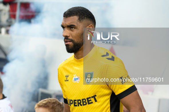 Lukas Klemenz participates in the game between KS Cracovia and GKS Katowice in Krakow, Poland, on November 9, 2024. This is a PKO BP Ekstrak...