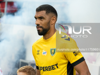 Lukas Klemenz participates in the game between KS Cracovia and GKS Katowice in Krakow, Poland, on November 9, 2024. This is a PKO BP Ekstrak...