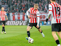 David Olafsson participates in the game between KS Cracovia and GKS Katowice in Krakow, Poland, on November 9, 2024. This is a PKO BP Ekstra...